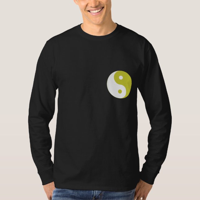 Camiseta T-shirt da obscuridade de Yin Yang (Frente)
