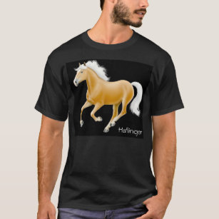 Camiseta T-shirt da obscuridade do cavalo de Haflinger