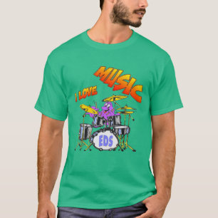 Camiseta T-shirt da obscuridade do homem do polvo da músic