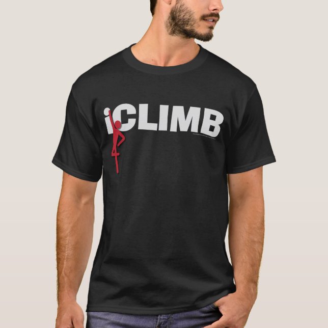 Camiseta t-shirt da obscuridade do iclimb (Frente)