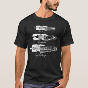 Camiseta T-shirt da obscuridade do Nyckelharpa dos homens