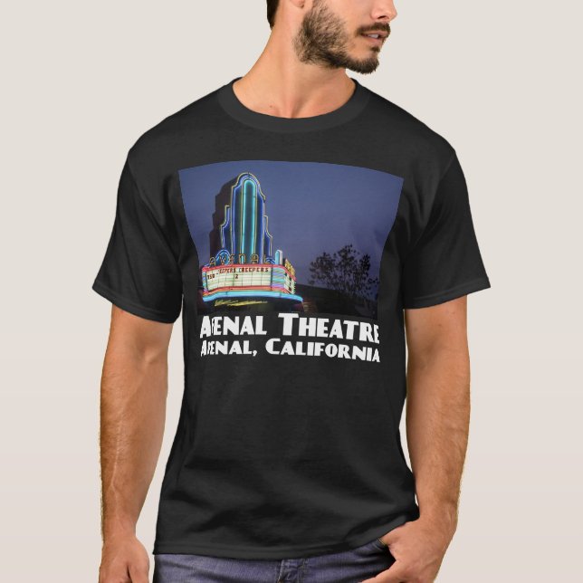Camiseta T-shirt da obscuridade do teatro de Avenal (Frente)