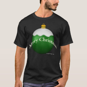Camiseta T-shirt da obscuridade dos enfeites de natal do