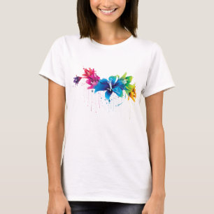 Camiseta T-shirt da parte superior da colheita das mulheres