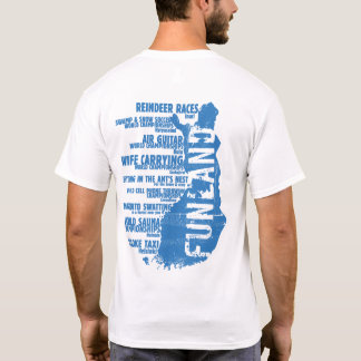 Camiseta T-shirt da parte traseira da lista 2 de Finlandia