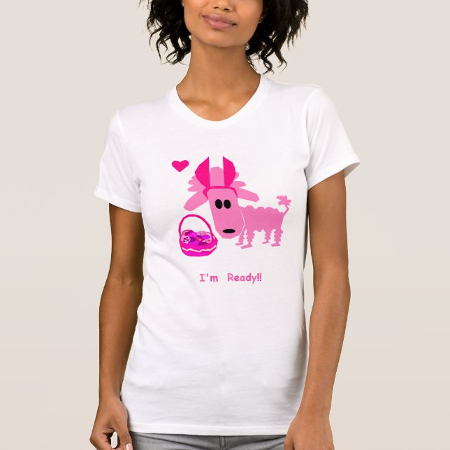 Camiseta T-shirt da páscoa de PinkyPoodle (Frente)