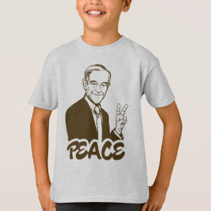 Camiseta T-shirt da paz de Ron Paul