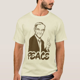 Camiseta T-shirt da paz de Ron Paul