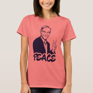 Camiseta T-shirt da paz de Ron Paul