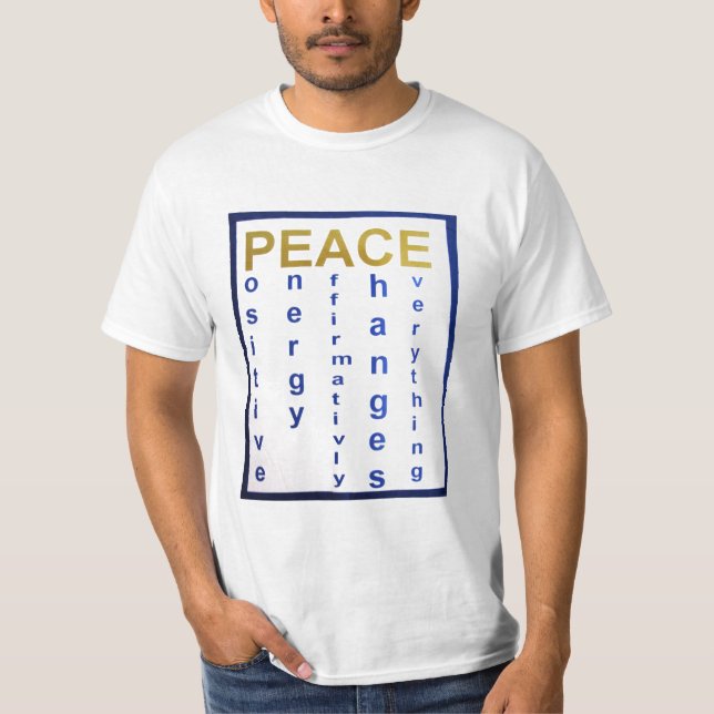 Camiseta T-shirt da paz de Sharis (Frente)