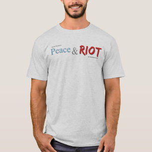 Camiseta T-shirt da paz e do motim