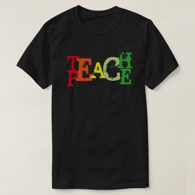 Camiseta T-Shirt da PEACE TEACH (Frente do Design)