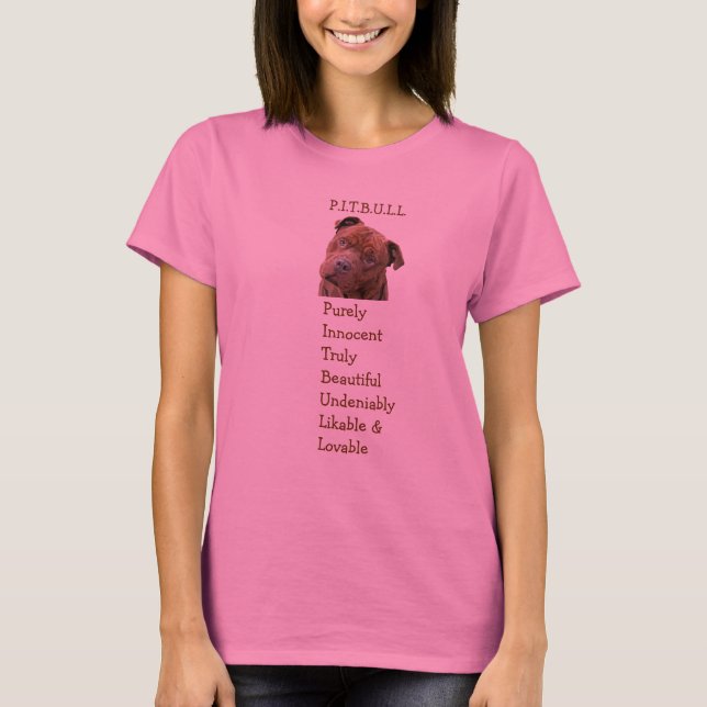 Camiseta T-shirt da personalidade de Pitbull (Frente)