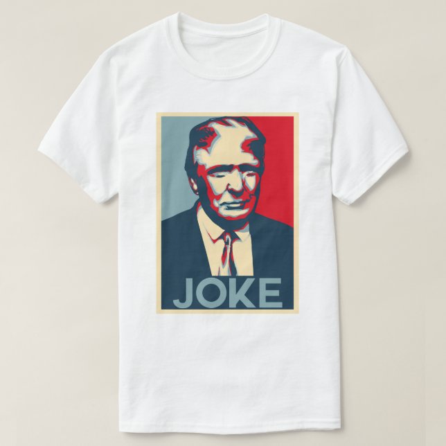 Camiseta T-shirt da PIADA de Donald Trump (Frente do Design)