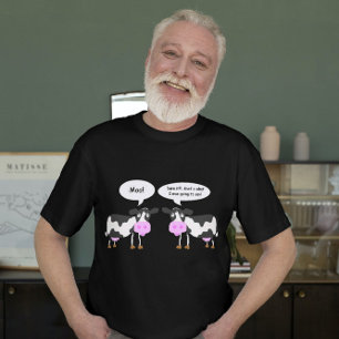 Camiseta T-shirt da piada de duas vacas