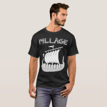 T-shirt da pilhagem de Viking Longship