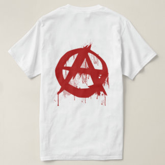 Camiseta T-shirt da pintura da anarquia