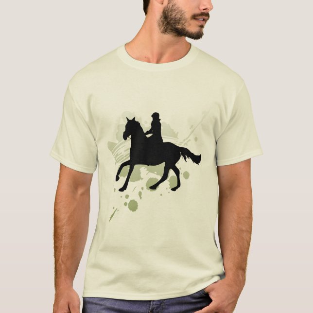 Camiseta T-shirt da pintura do cavalo (Frente)