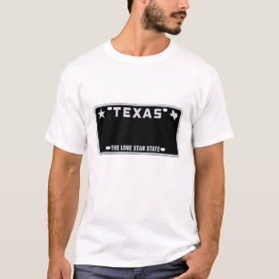 Camiseta T-Shirt da Placa de Licença do Texas