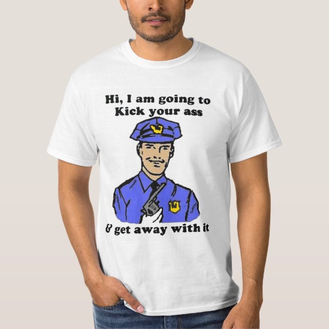 Camiseta T-shirt da polícia (Frente)