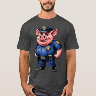 Camiseta T-Shirt da Polícia de Porcos