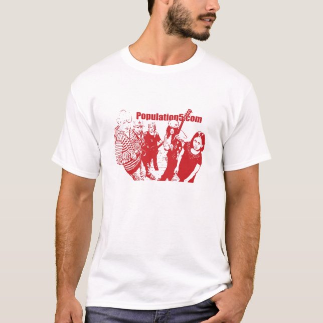 Camiseta T-shirt da população 5 (Frente)