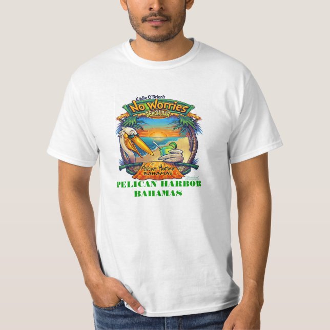 CAMISETA T-SHIRT DA PRAIA - PORTO BAHAMAS DO PELICANO (Frente)