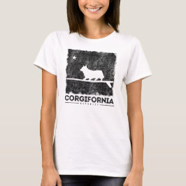 Camiseta T-shirt da prancha do Corgi de Califórnia
