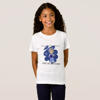 Camiseta t-shirt da princesa e do astronauta - meio