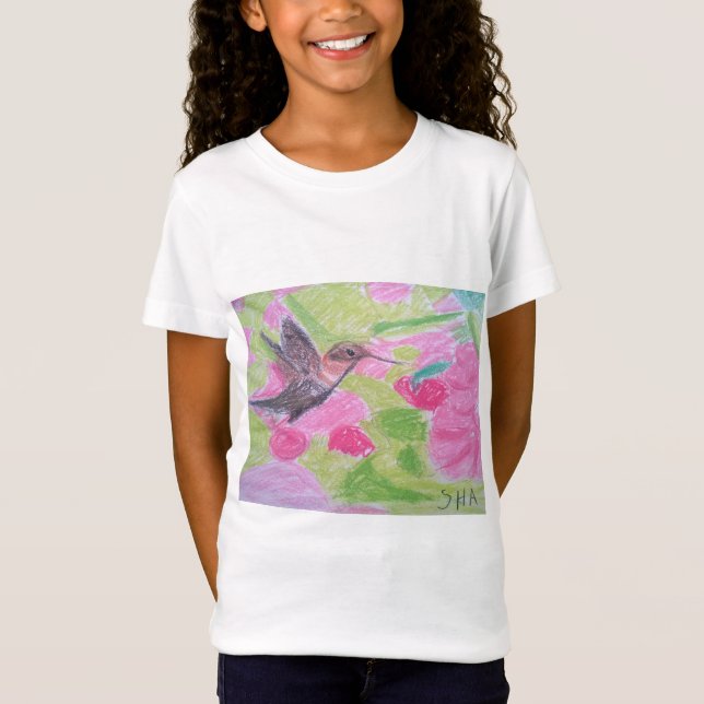Camiseta T-shirt da princesa Toytastic Colibri Menina (Frente)