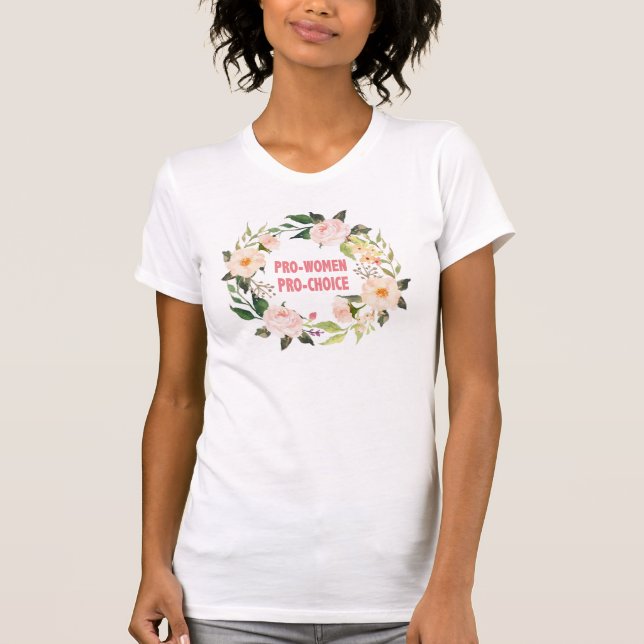 Camiseta t-shirt da pro-escolha das Pro-mulheres (Frente)