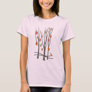 Camiseta T-shirt da queda das árvores e das folhas do
