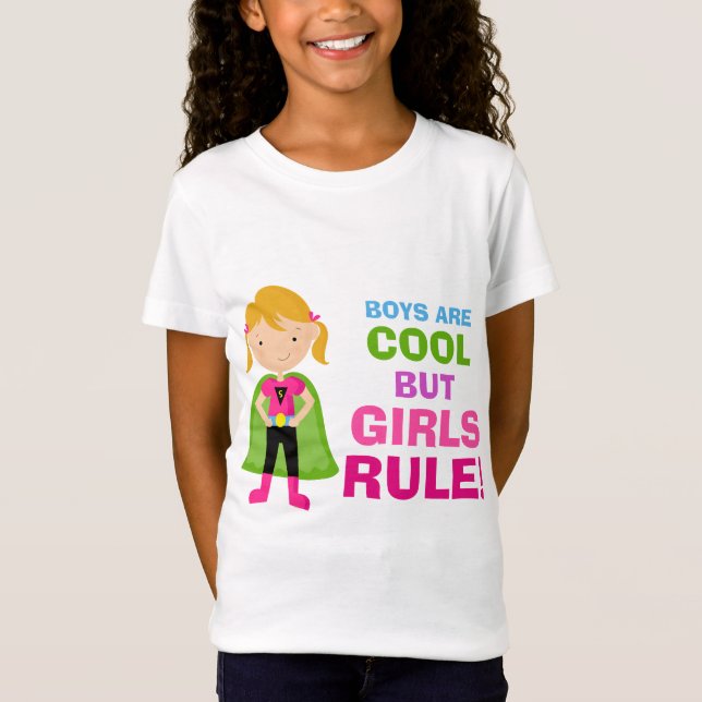 Camiseta T-shirt da regra das meninas (Frente)