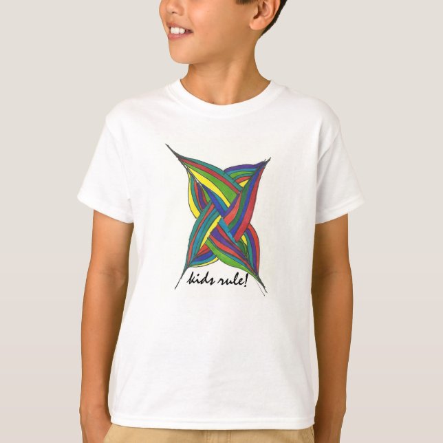 Camiseta T-shirt da regra dos miúdos para meninos (Frente)
