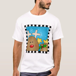 Camiseta T-shirt da rena do Natal