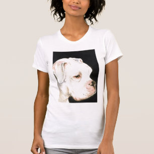 Camiseta "T-shirt da reprodução da arte do perfil branco