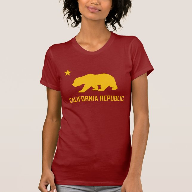 Camiseta T-shirt da república de Califórnia (Frente)