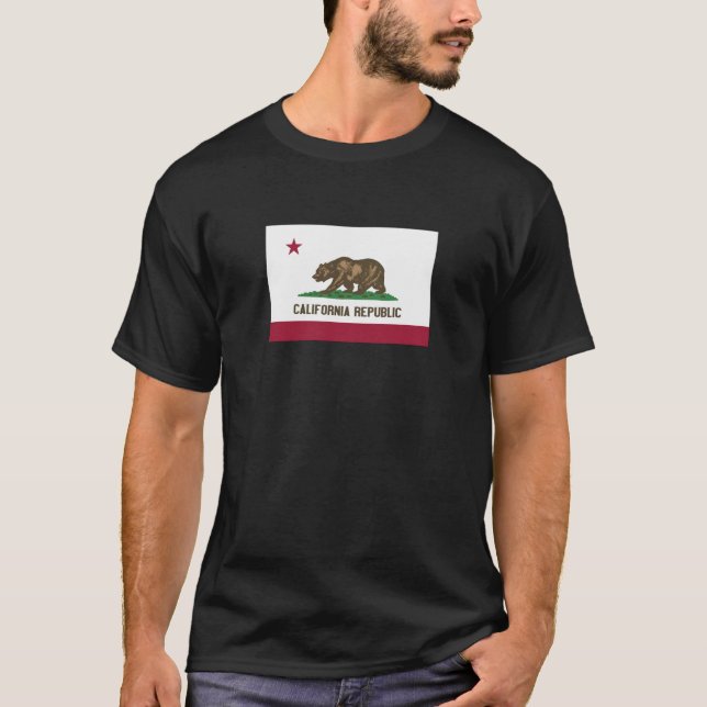 Camiseta T-shirt da república de Califórnia (Frente)
