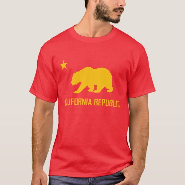 Camiseta T-shirt da república de Califórnia (Frente)