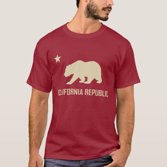Camiseta T-shirt da república de Califórnia (Frente)