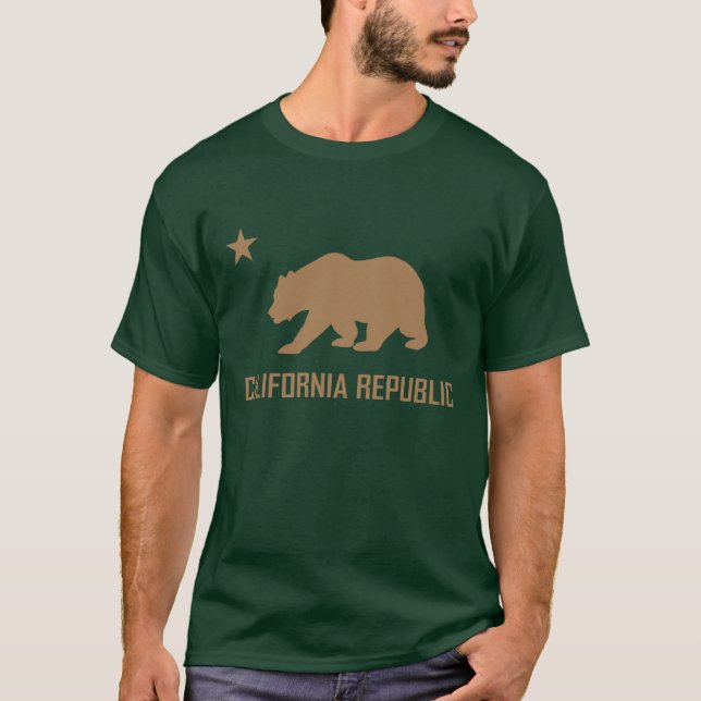 Camiseta T-shirt da república de Califórnia (Frente)
