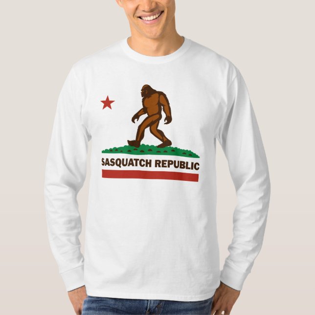 Camiseta T-shirt da república de Sasquatch (Frente)