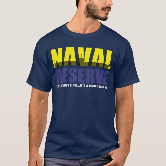 Camiseta T-shirt da reserva naval (Frente)
