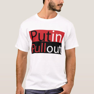 Camiseta T-shirt da retirada do Putin dos homens