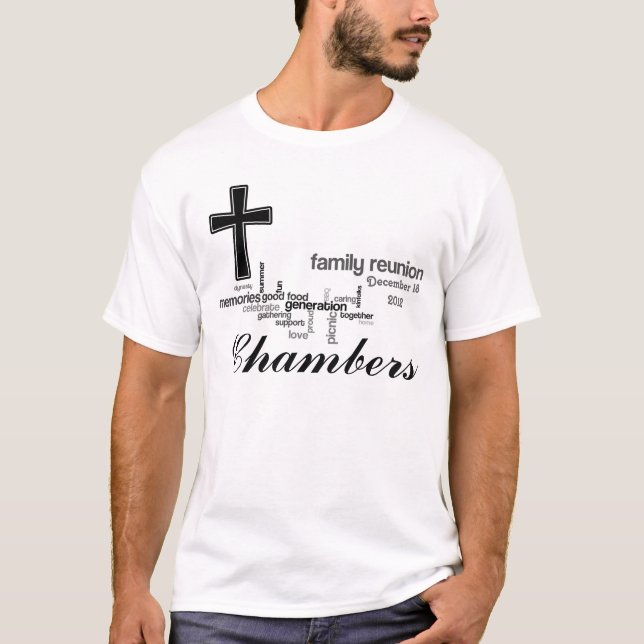 Camiseta T-Shirt da Reunião da Família Cristã (Frente)