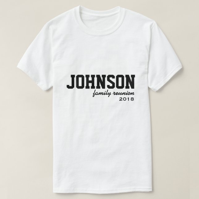 Camiseta T-Shirt da Reunião da Família de Equipe (Frente do Design)