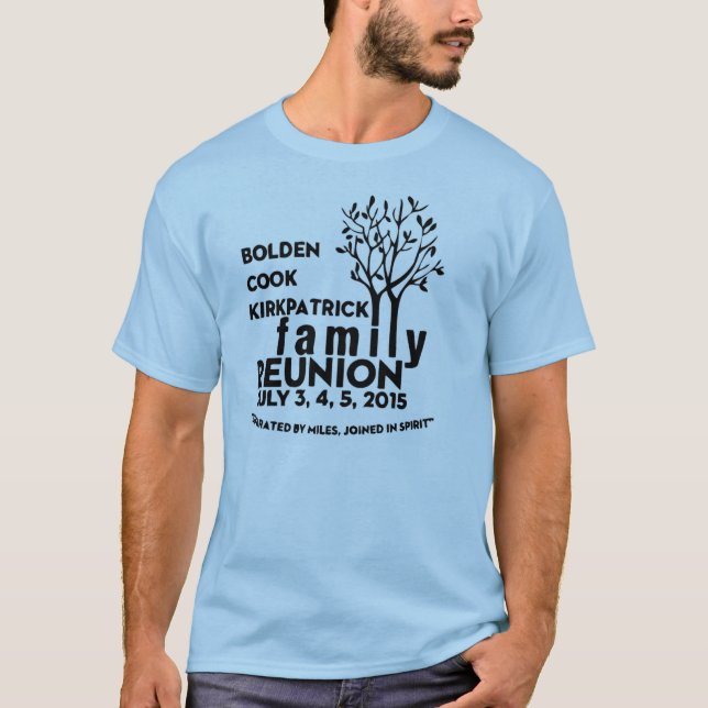 Camiseta T-shirt da reunião de família (Frente)