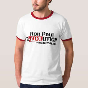 Camiseta T-shirt da revolução de Ron Paul