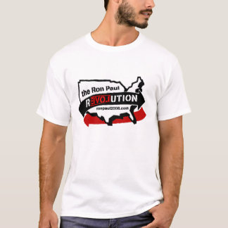 Camiseta T-shirt da revolução de Ron Paul