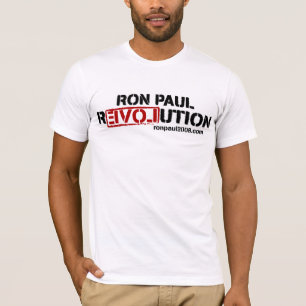 Camiseta T-shirt da revolução de Ron Paul
